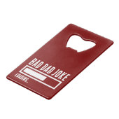 不良おもしろいパパジョークの読み込み クレジットカード栓抜き (裏面アングル)