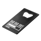 不良おもしろいパパジョークの読み込み クレジットカード栓抜き (裏面アングル)