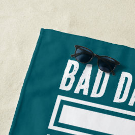 不良おもしろいパパジョークの読み込み ビーチタオル