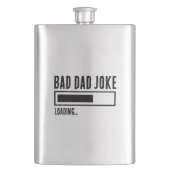 不良おもしろいパパジョークの読み込み フラスク (正面)