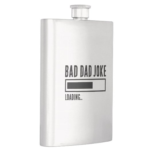 不良おもしろいパパジョークの読み込み フラスク (右)
