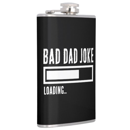 不良おもしろいパパジョークの読み込み フラスク (右)