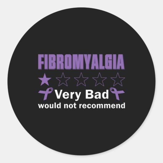 不良が推奨しない線維筋痛認識度Mon ラウンドシール (正面)