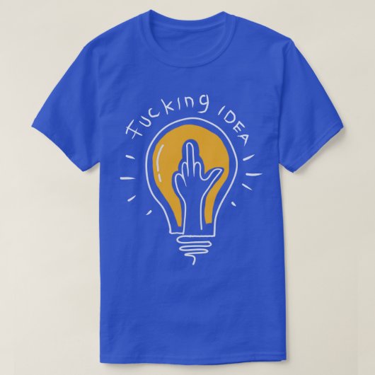 不良アイディアランプ記号 Tシャツ (デザイン正面)