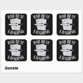 不良ビートロードテキサス州ホールデムカジノおもしろいトランプのポーカー スクエアシール (シート)