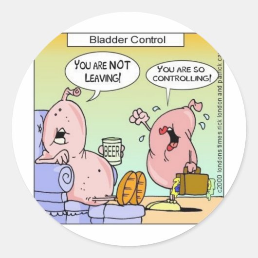 不良ブラダー人間関係おもしろいギフト&コレクション ラウンドシール (正面)