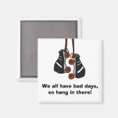 不良日ローラースキーズホワイトスクエア冷蔵庫用マグネット マグネット (正面/裏面)