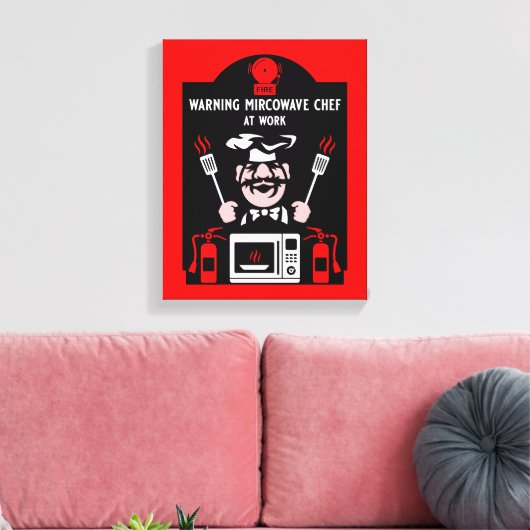 不良調理師ギフト キャンバスプリント (インサイチュ (リビング))