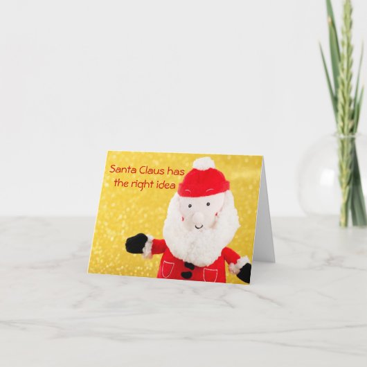 不要なおもしろいゲストのための皮肉なクリスマスカード シーズンカード (正面)