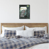 不要なステップ絵を描ズバイアルフレッドキツネ キャンバスプリント (インサイチュ (寝室))