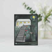 不要なステップ絵を描ズバイアルフレッドキツネ ポストカード (スタンド正面)