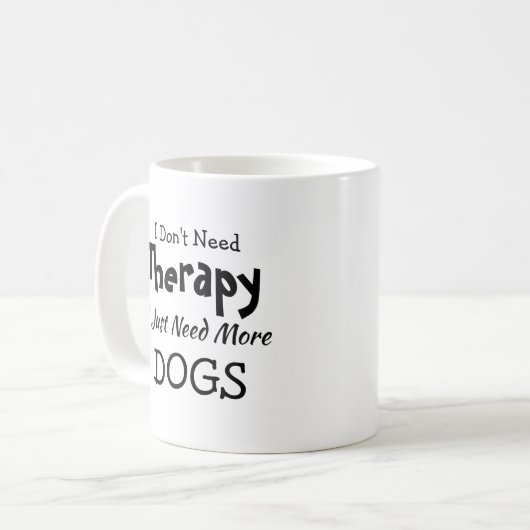 不要なセラピーだけ犬の誕生日クリスマス コーヒーマグカップ (正面左)