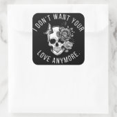 不要な愛のシール スクエアシール (バッグ)