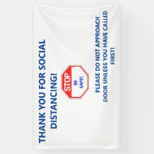 不要な訪問者に対するハウスド保アのサイン遠くに 横断幕 (縦)