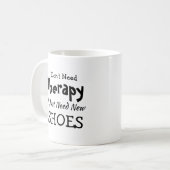 不要セラピーのみ新しい靴誕生日クリスマス コーヒーマグカップ (正面左)