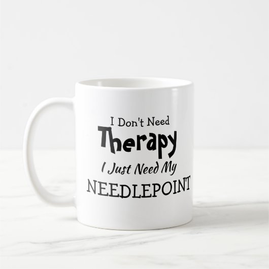 不要セラピーのみ私の針先誕生日 コーヒーマグカップ (左)