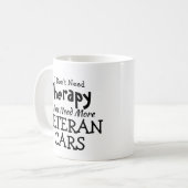 不要セラピーのみ退役軍人車誕生日クリスマス コーヒーマグカップ (正面左)