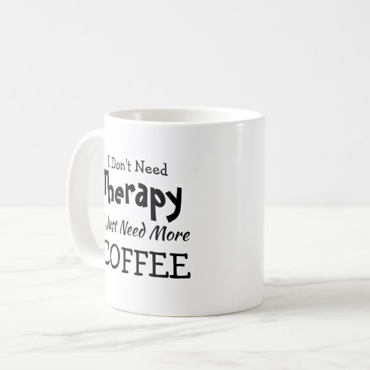 不要セラピーもっとコーヒー誕生日クリスマス コーヒーマグカップ (正面左)