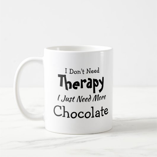 不要セラピーもっとチョコレート誕生日 コーヒーマグカップ (左)