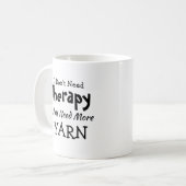不要セラピーより多くの糸誕生日クリスマス コーヒーマグカップ (正面左)