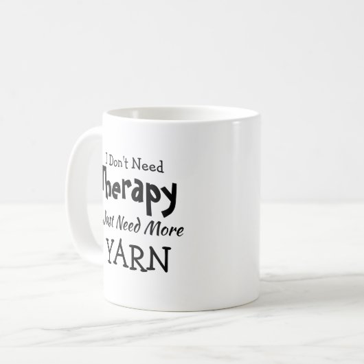 不要セラピーより多くの糸誕生日クリスマス コーヒーマグカップ (正面左)