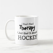 不要セラピージャストウォッチホッケー誕生日 コーヒーマグカップ (左)