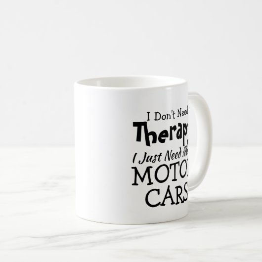 不要セラピージャストカー誕生日クリスマス コーヒーマグカップ (正面右)