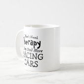 不要セラピージャストレーシングカー誕生日クリスマス コーヒーマグカップ (正面左)