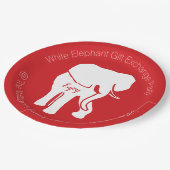 不要品のギフト交換クリスマス・パーティ ペーパープレート (アングル)