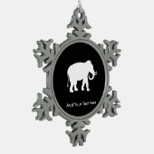 不要品のギフト交換パーティー スノーフレークピューターオーナメント (左)