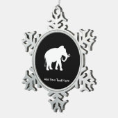 不要品のギフト交換パーティー スノーフレークピューターオーナメント (右)