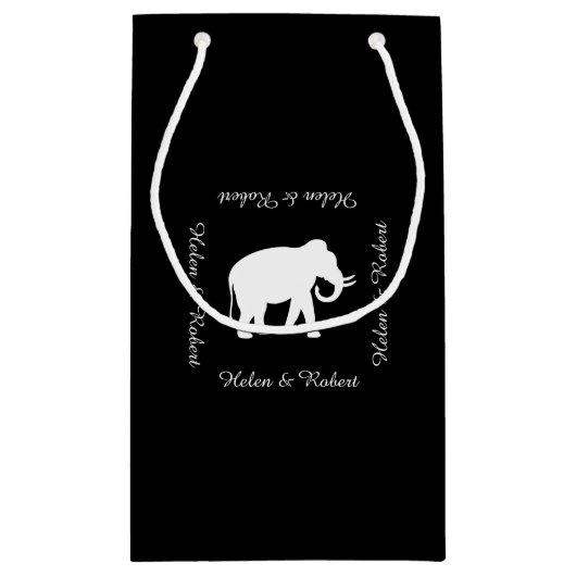 不要品のギフト交換パーティー スモールペーパーバッグ (裏面)