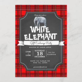 不要品のクリスマスのギフト交換招待 招待状