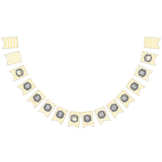 不要品のベビーシャワー バンティングフラッグ (全)