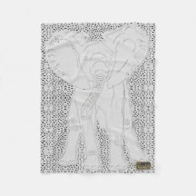 不要品の点々のあるなフリースブランケット