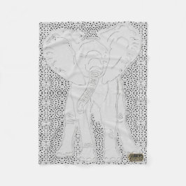 不要品の点々のあるなフリースブランケット フリースブランケット