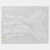 不要品の白く点々のあるなフリースブランケット フリースブランケット (正面(横))