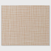 不規則なグリッドの錯視白線 ラッピングペーパー (フラット)