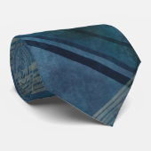 不規則なヒップスター市松模様にブルーネックタイ ネクタイ (ロール)