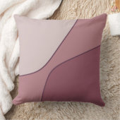 不規則なピンクと紫のクォーター シェイプ   クッション (ブランケット)
