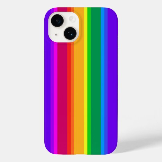 不規則なレインボーストライプズのケース – メイトiPhoneケース Case-Mate iPhoneケース (裏面)