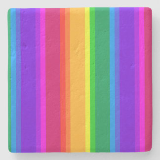 不規則なレインボーストライプズ ストーンコースター