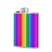 不規則なレインボーストライプズ フラスク (左)
