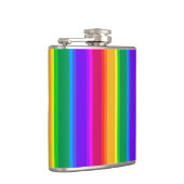 不規則なレインボーストライプズ フラスク (右)