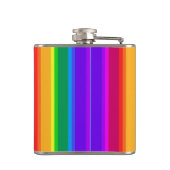 不規則なレインボーストライプズ フラスク (裏面)