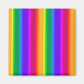 不規則なレインボーストライプズ マグネット (正面)