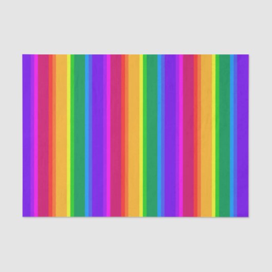 不規則なレインボーストライプズ 薄葉紙 (正面)
