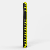 不規則な三角形 – 黄色の上に黒 Case-Mate iPhoneケース (裏面/右)