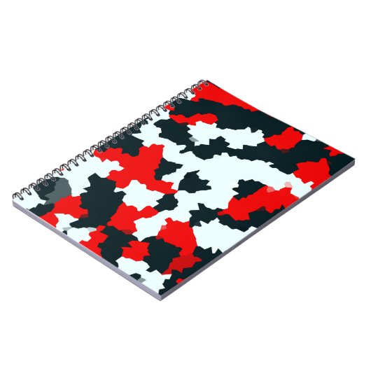 不規則な幾何学的抽象芸術モザイクカモフラージュ ノートブック (左側)