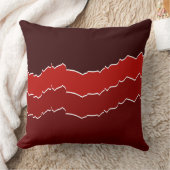 不規則な赤い裂けストライプ目 クッション (ブランケット)